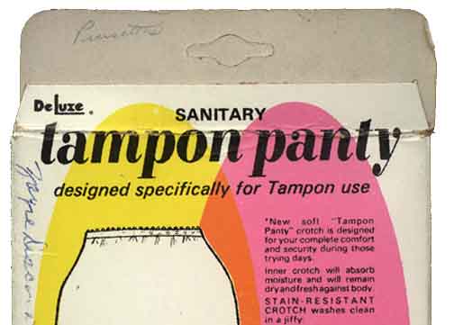 Sanitary Tampon Panty by Pursettes, 1968, at the Museum of